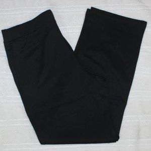 Straight semi-fitted pull-on pant Adult Women XL Black